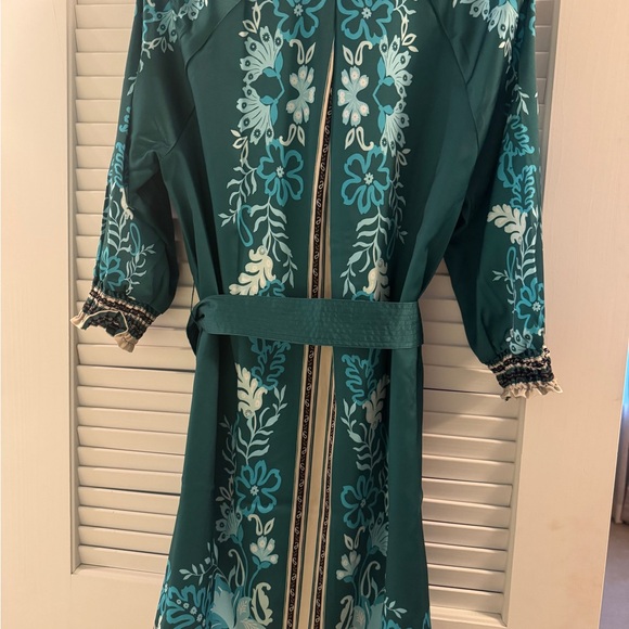 Nannette Teal Floral Long Sleeve Dress - Picture 5 of 7